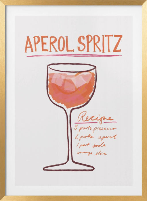 Aperol Spritz Framed Art Wall Decor