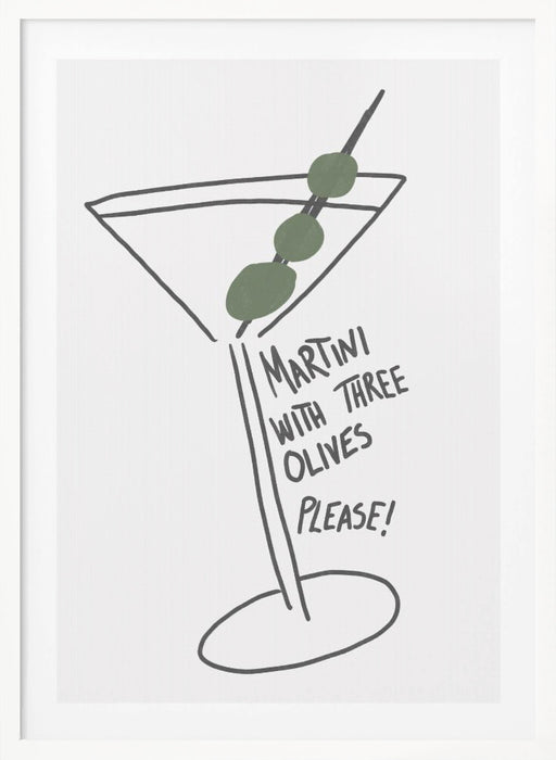 Martini Three Olives Framed Art Wall Decor