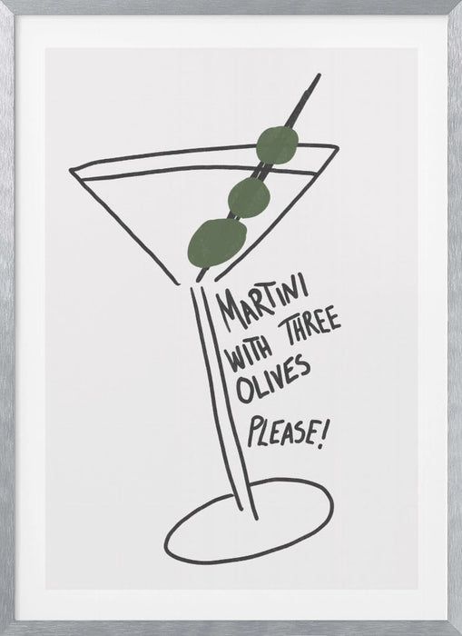 Martini Three Olives Framed Art Wall Decor