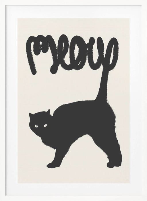 Meow Framed Art Modern Wall Decor