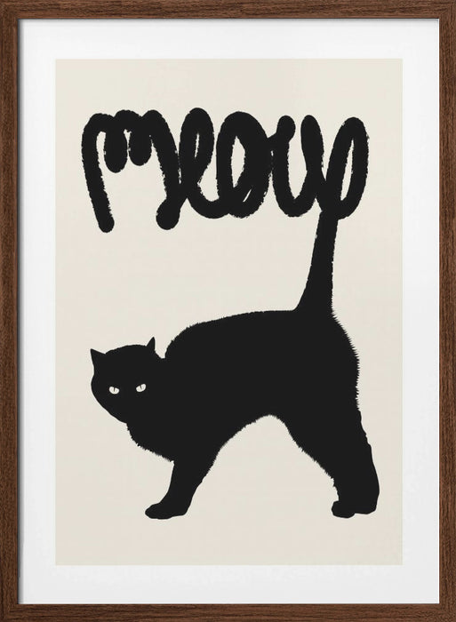 Meow Framed Art Modern Wall Decor