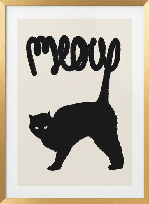 Meow Framed Art Modern Wall Decor