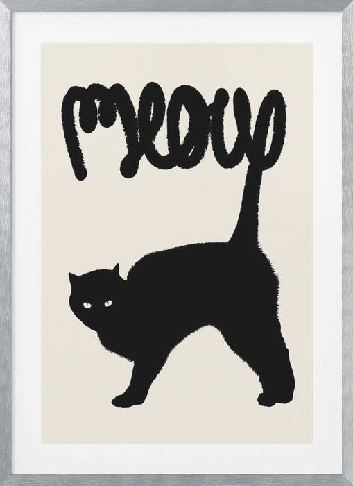 Meow Framed Art Modern Wall Decor