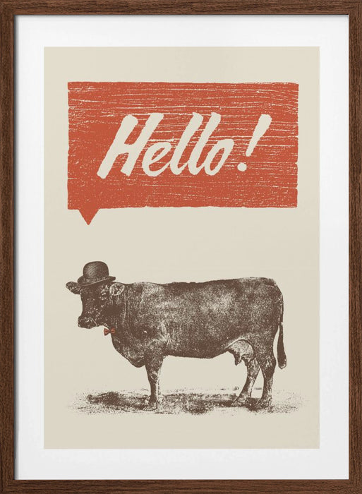 Hello Framed Art Wall Decor