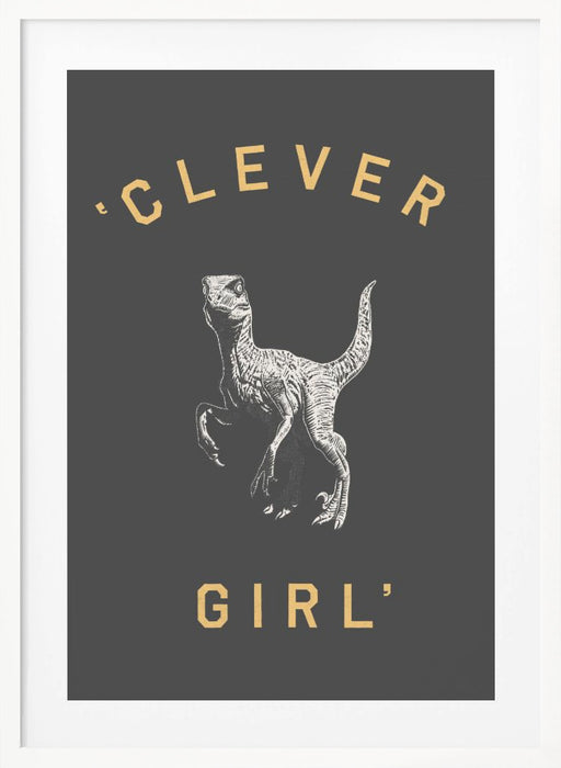 Clever Girl   Dark Print Framed Art Modern Wall Decor