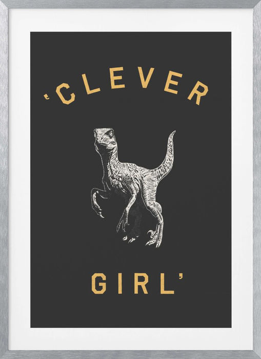 Clever Girl   Dark Print Framed Art Modern Wall Decor