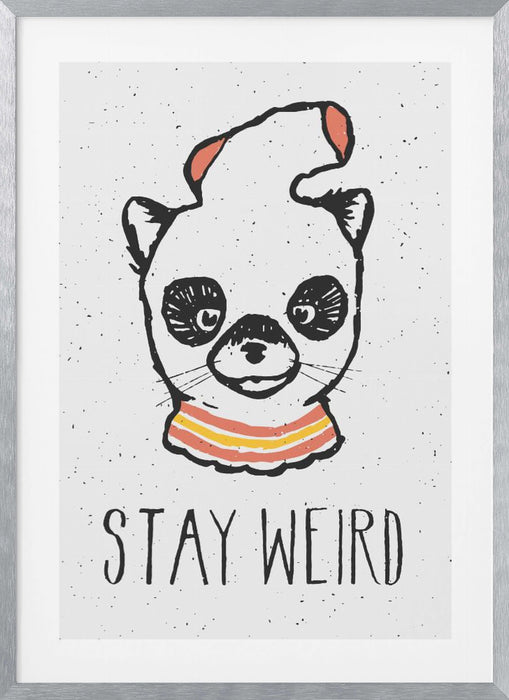 Stay Weird Framed Art Modern Wall Decor