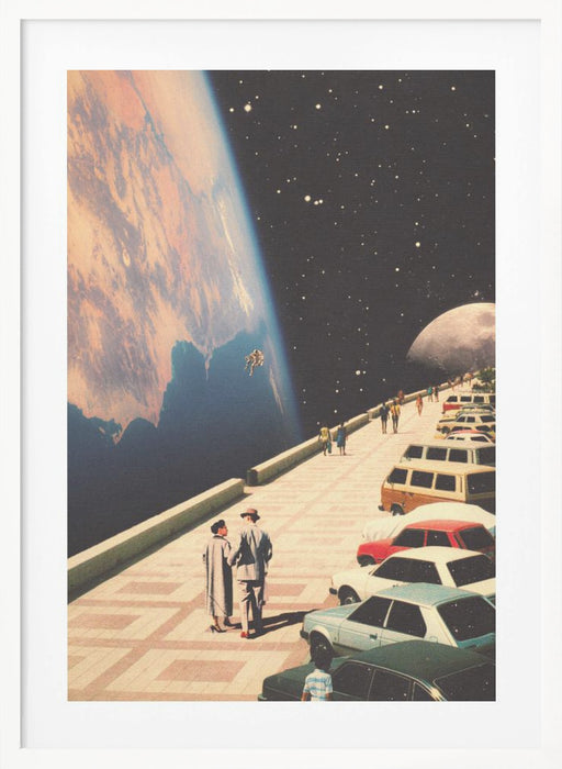 Space Promenade Framed Art Modern Wall Decor