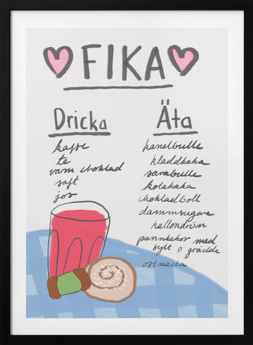 Fika Framed Art Modern Wall Decor