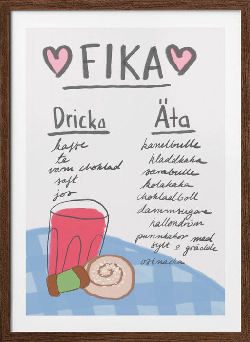 Fika Framed Art Modern Wall Decor