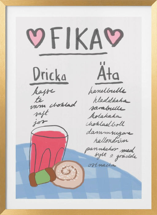 Fika Framed Art Modern Wall Decor