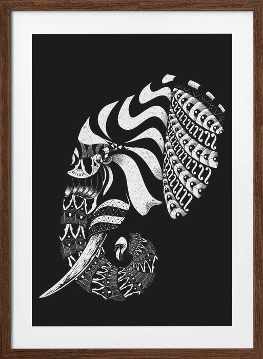 Ornate Elephant Ii Framed Art Wall Decor