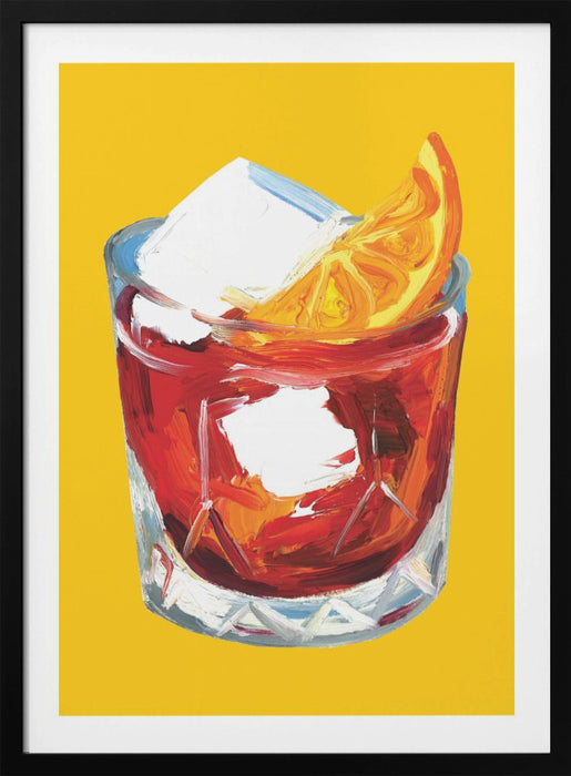 Negroni On Sunshine Framed Art Wall Decor