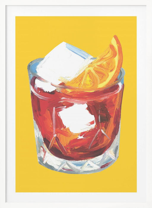 Negroni On Sunshine Framed Art Wall Decor