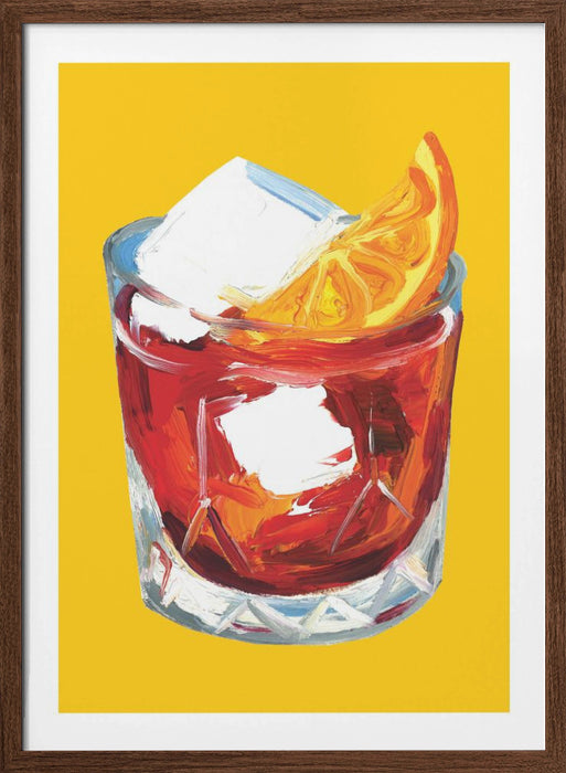 Negroni On Sunshine Framed Art Wall Decor