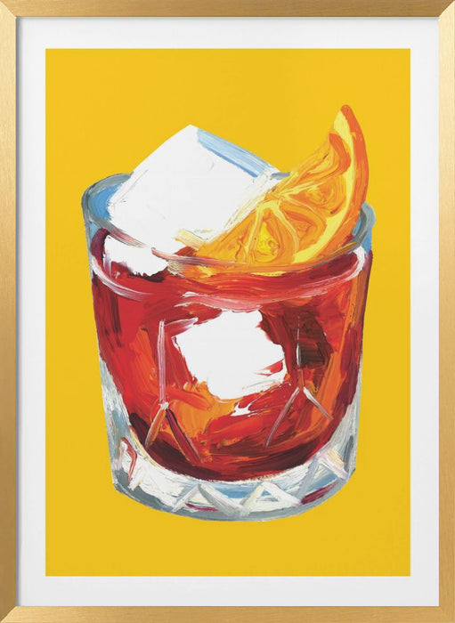 Negroni On Sunshine Framed Art Wall Decor