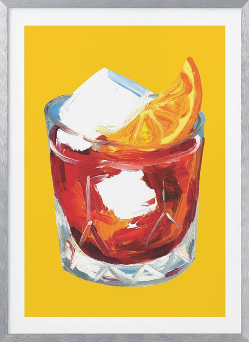 Negroni On Sunshine Framed Art Wall Decor