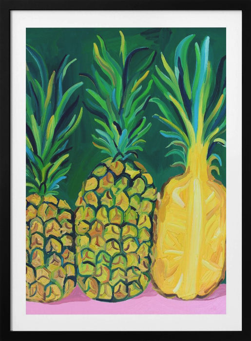 Pineapples Framed Art Wall Decor