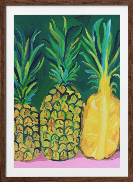 Pineapples Framed Art Wall Decor