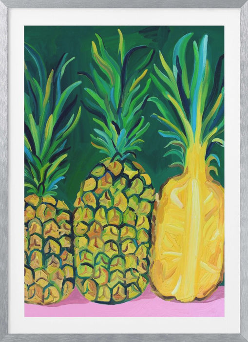 Pineapples Framed Art Wall Decor