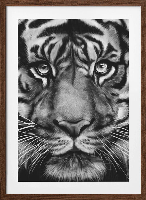 Tiger Framed Art Wall Decor