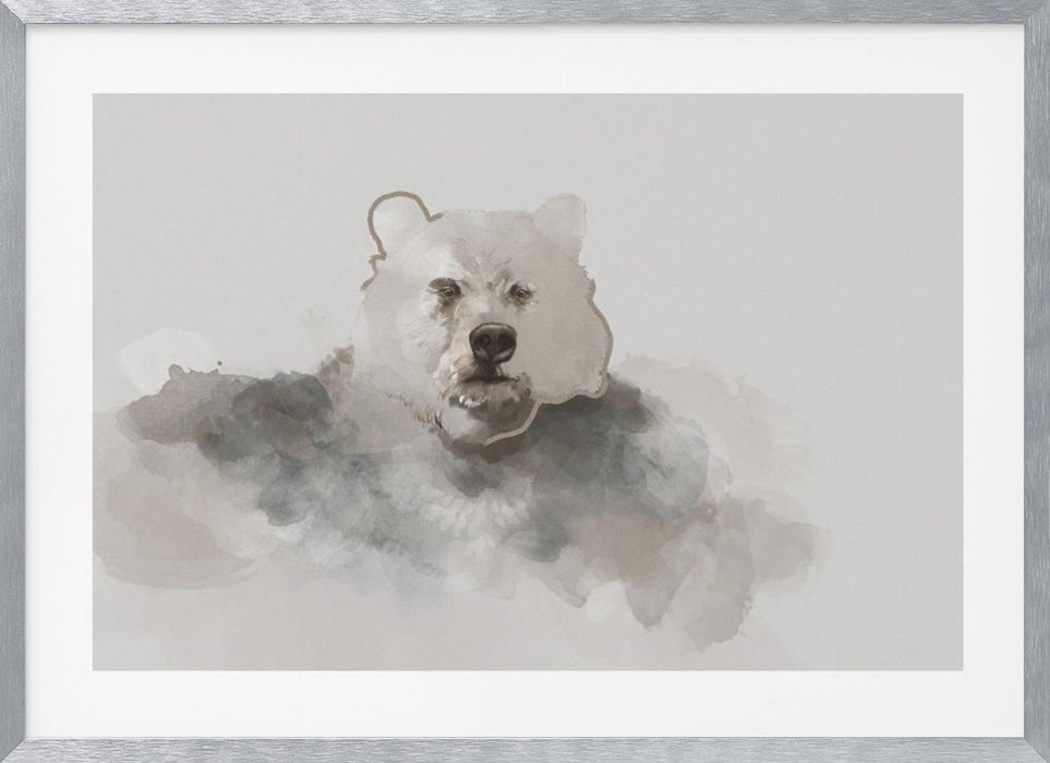 Bear Landscape Framed Art