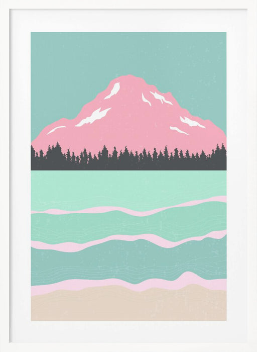 Minimal Mountains #1 Framed Art Modern Wall Decor