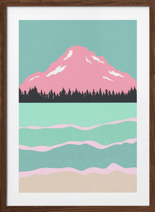 Minimal Mountains #1 Framed Art Modern Wall Decor