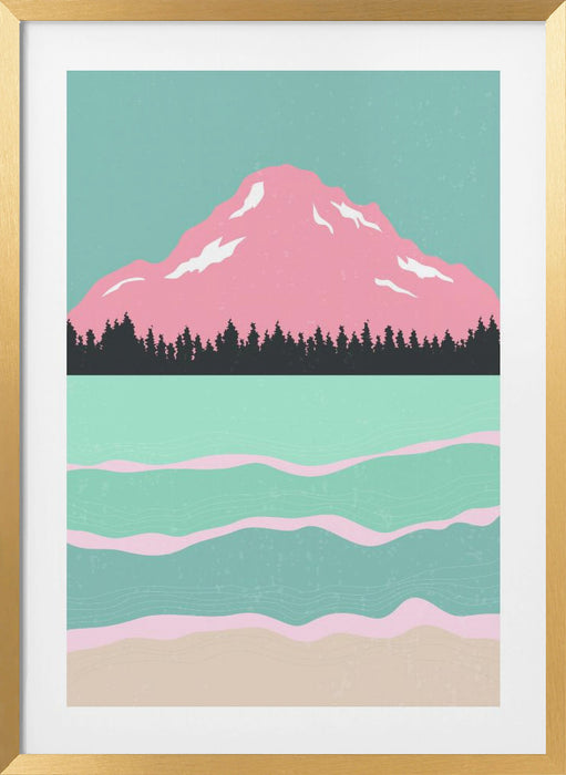 Minimal Mountains #1 Framed Art Modern Wall Decor