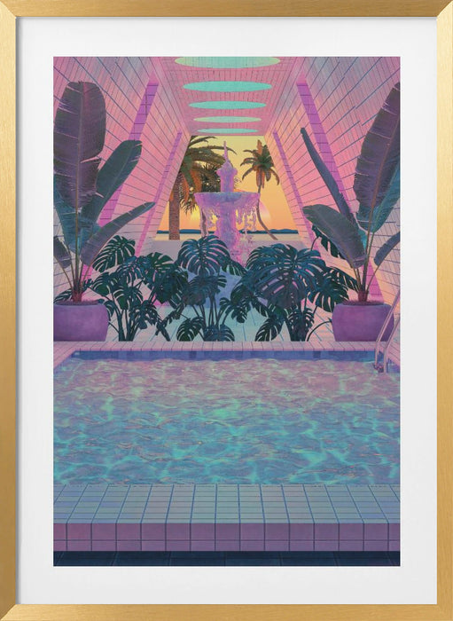 VaporPool Framed Art Modern Wall Decor