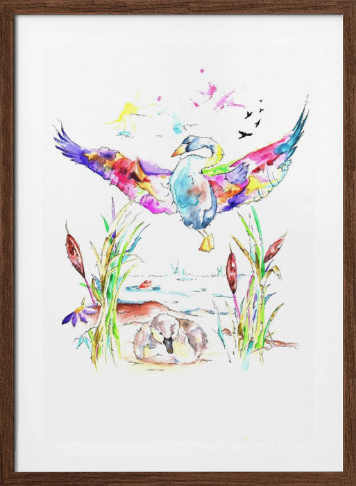 The Ugly Duckling Framed Art Wall Decor