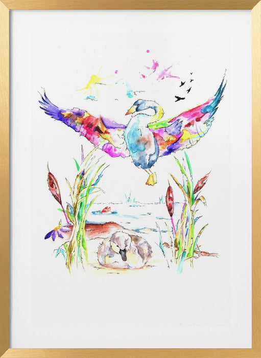 The Ugly Duckling Framed Art Wall Decor