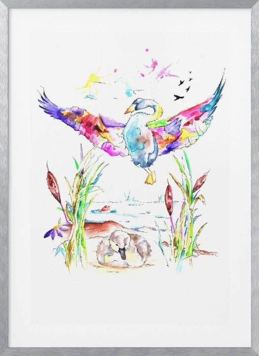 The Ugly Duckling Framed Art Wall Decor