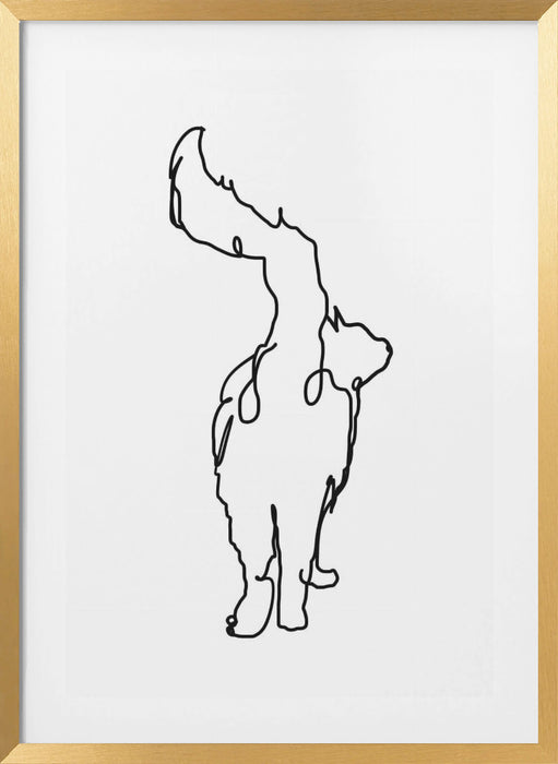 The Cats Tail Framed Art Wall Decor