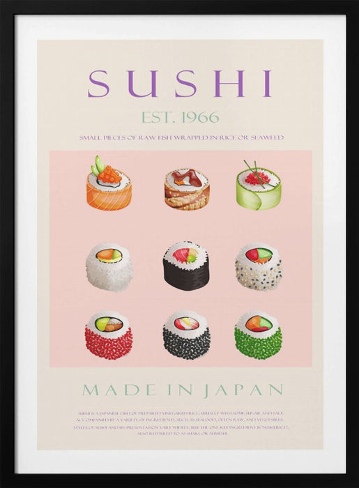 Sushi Est. 1966 Framed Art Wall Decor