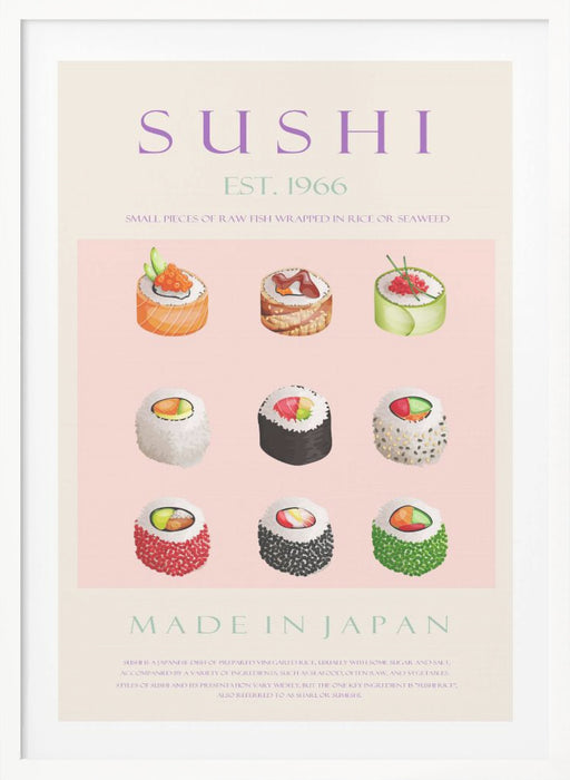 Sushi Est. 1966 Framed Art Wall Decor