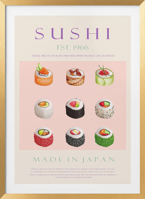 Sushi Est. 1966 Framed Art Wall Decor