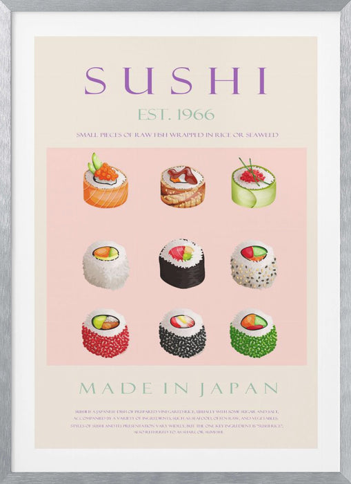 Sushi Est. 1966 Framed Art Wall Decor