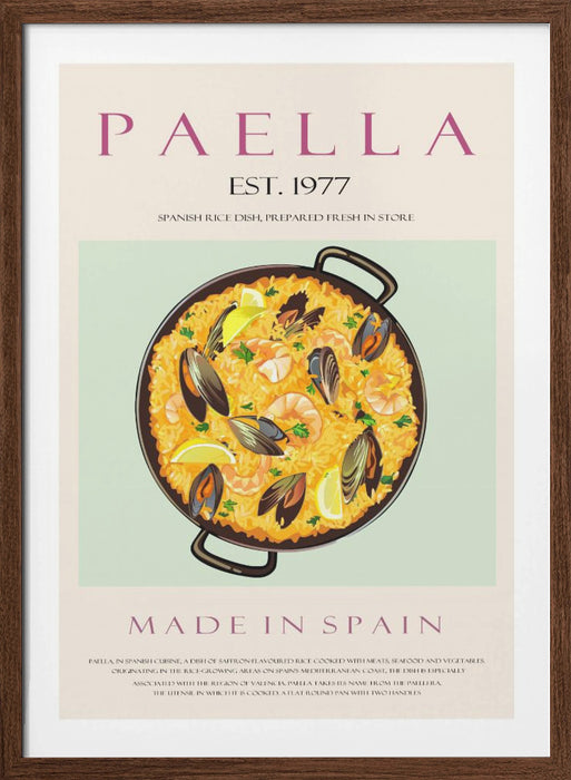 Paella Est. 1977 Framed Art Wall Decor