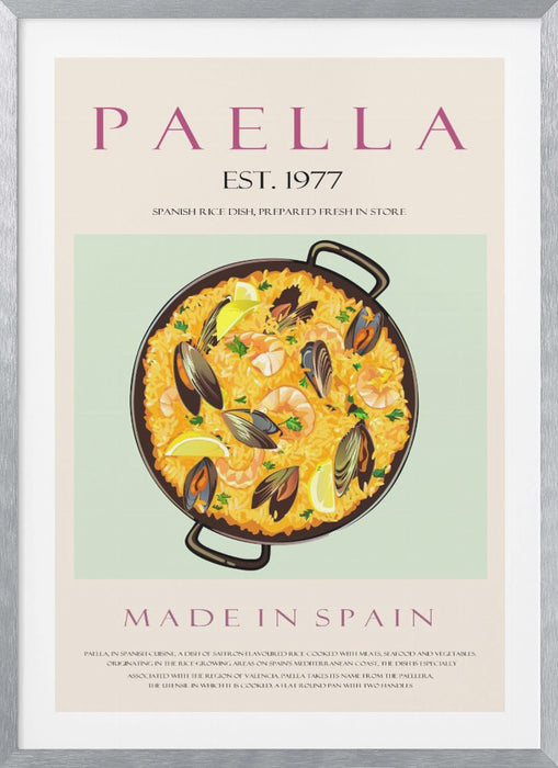 Paella Est. 1977 Framed Art Wall Decor