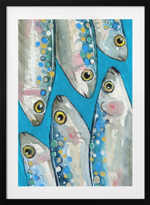 Fishes Framed Art Wall Decor