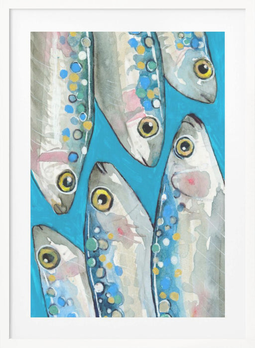 Fishes Framed Art Wall Decor