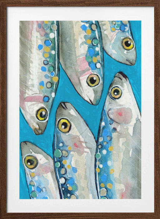 Fishes Framed Art Wall Decor