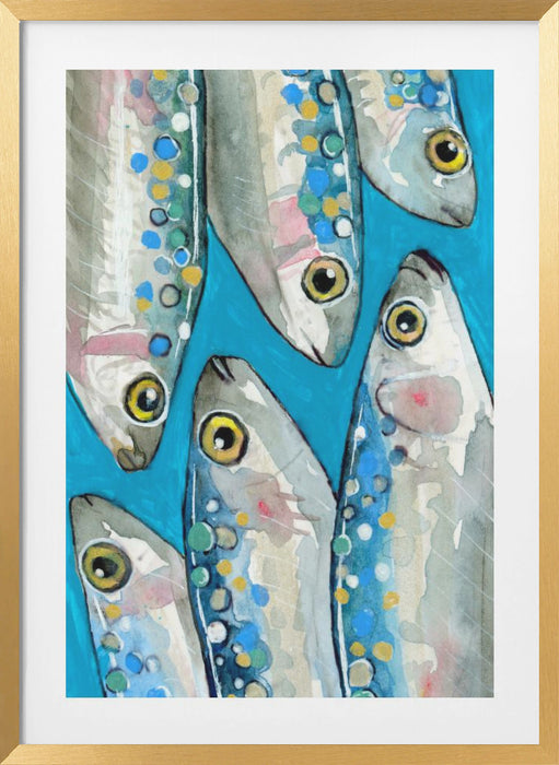 Fishes Framed Art Wall Decor