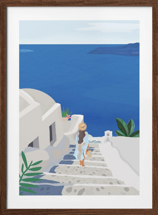 Into the Blue Framed Art Modern Wall Decor