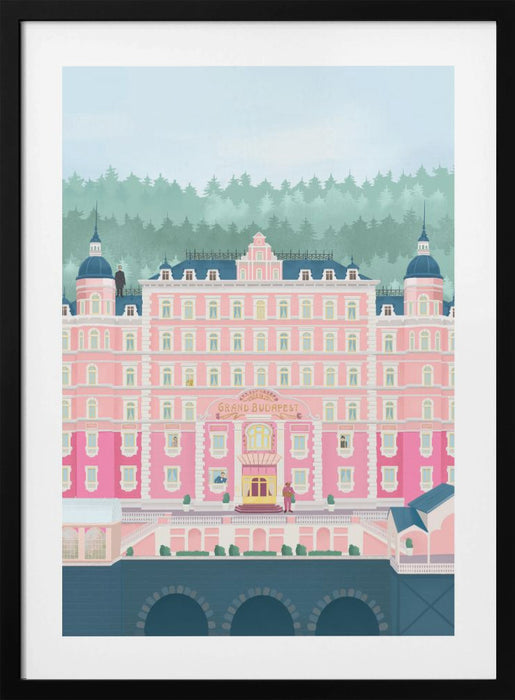 The Grand Budapest Hotel Framed Art Modern Wall Decor