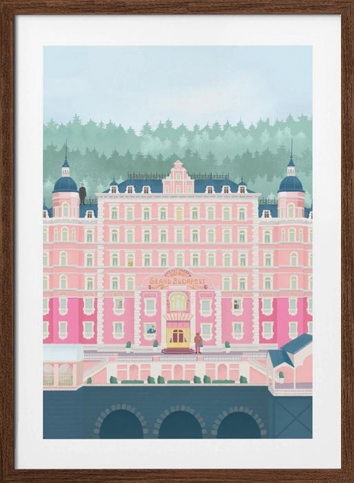 The Grand Budapest Hotel Framed Art Modern Wall Decor