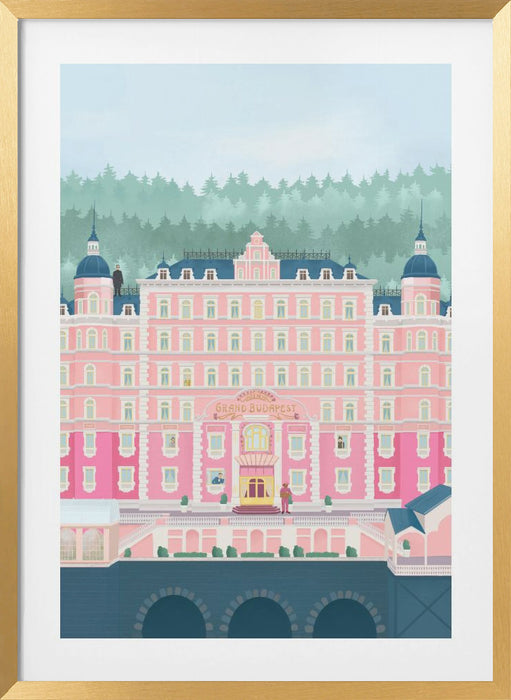 The Grand Budapest Hotel Framed Art Modern Wall Decor