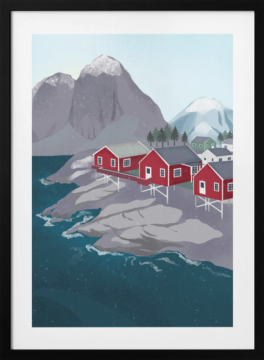 Norway Framed Art Modern Wall Decor