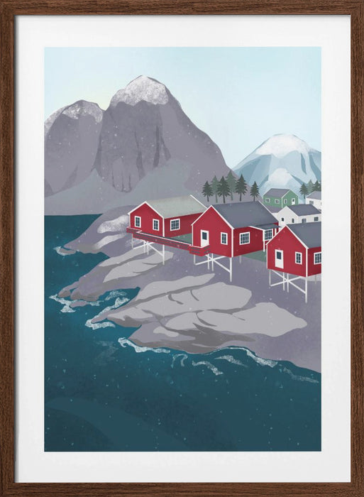 Norway Framed Art Modern Wall Decor